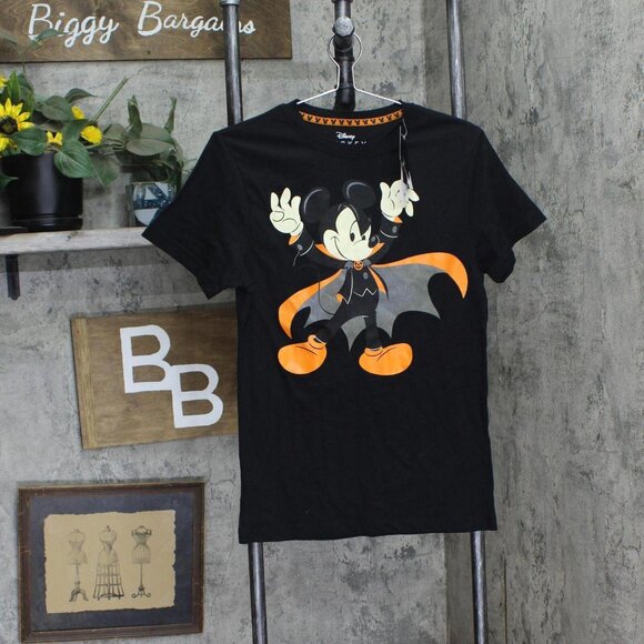 NWT Disney Men's Halloween Family Glow In The Dark T-Shirt Tee 980417554 M Black - Picture 3 of 5